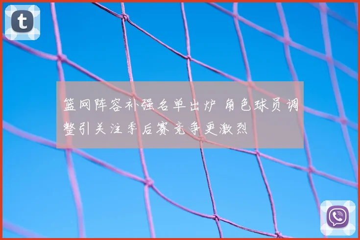 篮网阵容补强名单出炉 角色球员调整引关注季后赛竞争更激烈